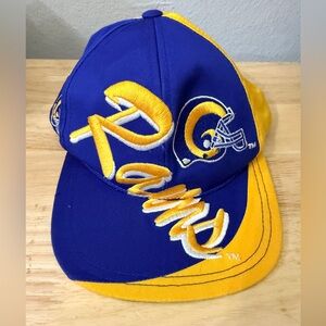 Vintage NFL  SCRIPTED St. Louis Rams Hat Snapback New Logo 7